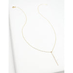 Accent Vertical Bar Flat Beaded Necklace