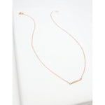 Accent Short Hammered Necklace