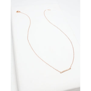 Accent Short Hammered Necklace