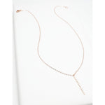 Accent Vertical Bar Flat Beaded Necklace