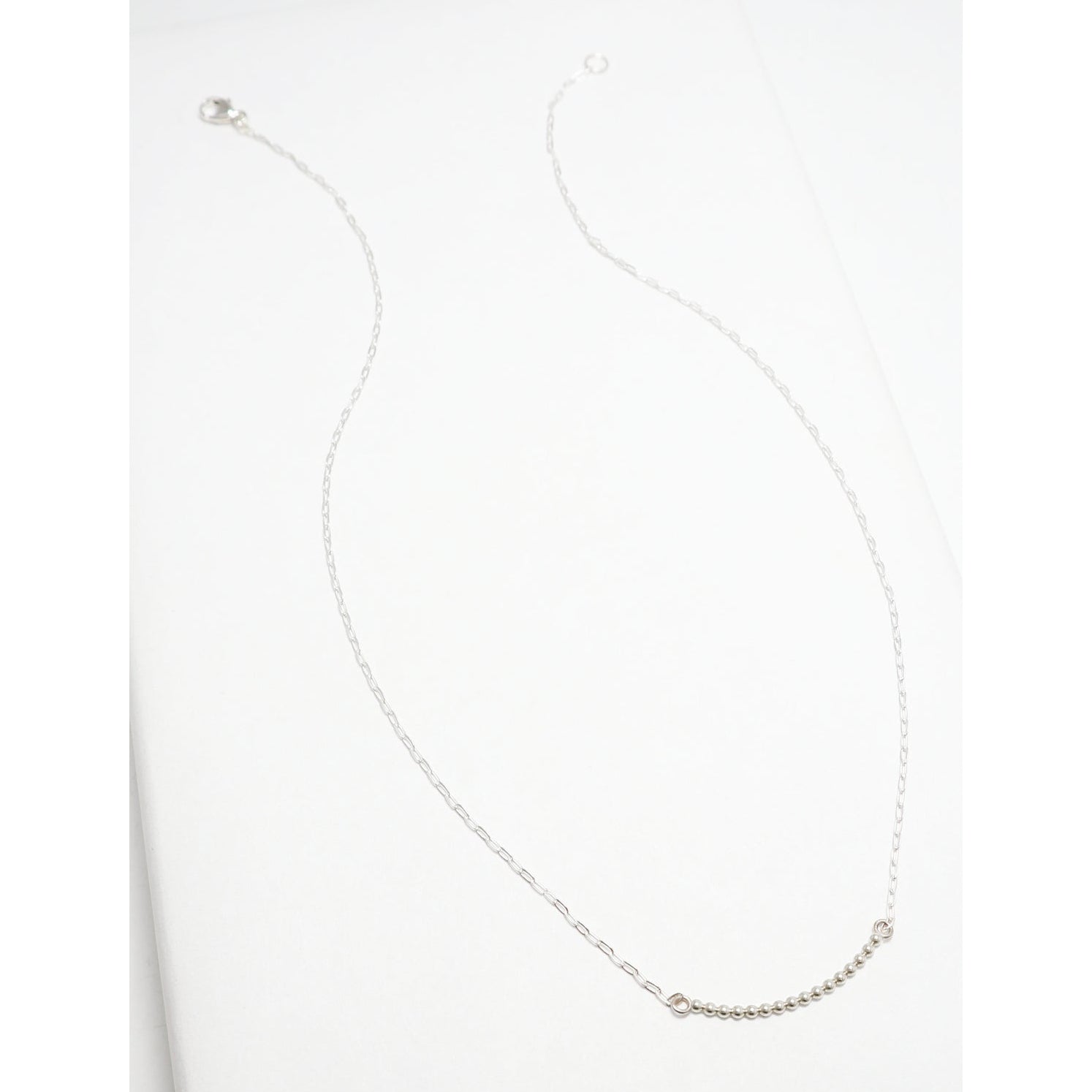 Accent Short Curved Beaded Necklace