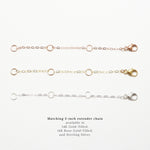 Accent Short Line Hammered Necklace