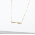 Accent Short Hammered Necklace