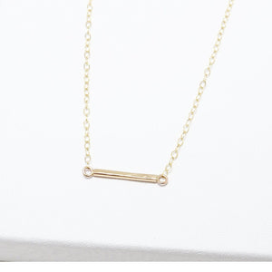 Accent Short Hammered Necklace