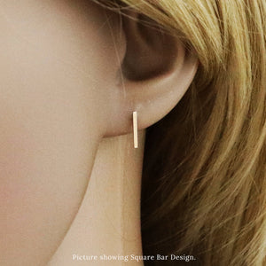 Accent Gold Classic Stud Earrings