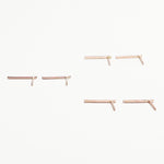 Accent Rose Gold Classic Stud Earrings