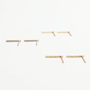 Accent Gold Classic Stud Earrings