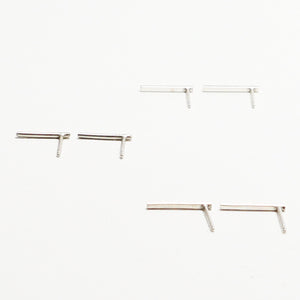 Accent Silver Classic Stud Earrings