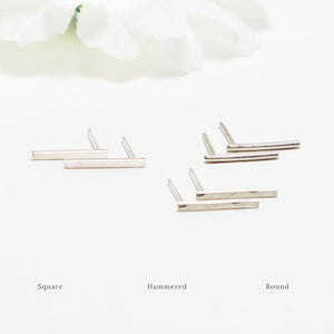 Accent Silver Classic Stud Earrings