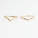 The 2 Esprit Hammered Rings