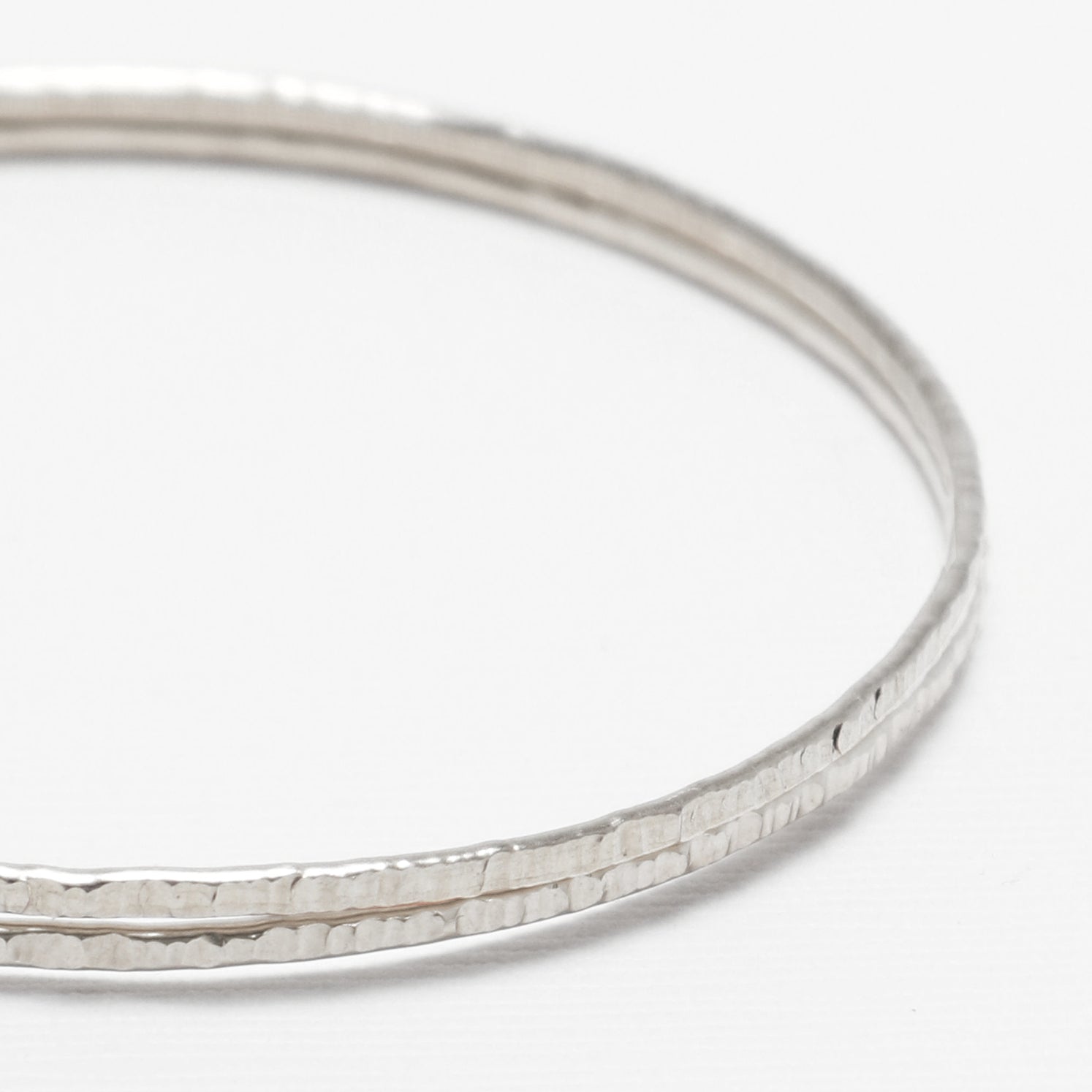 The 2 Line Hammered Celebration Bangles