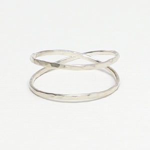 LOVEx Hammered Ring