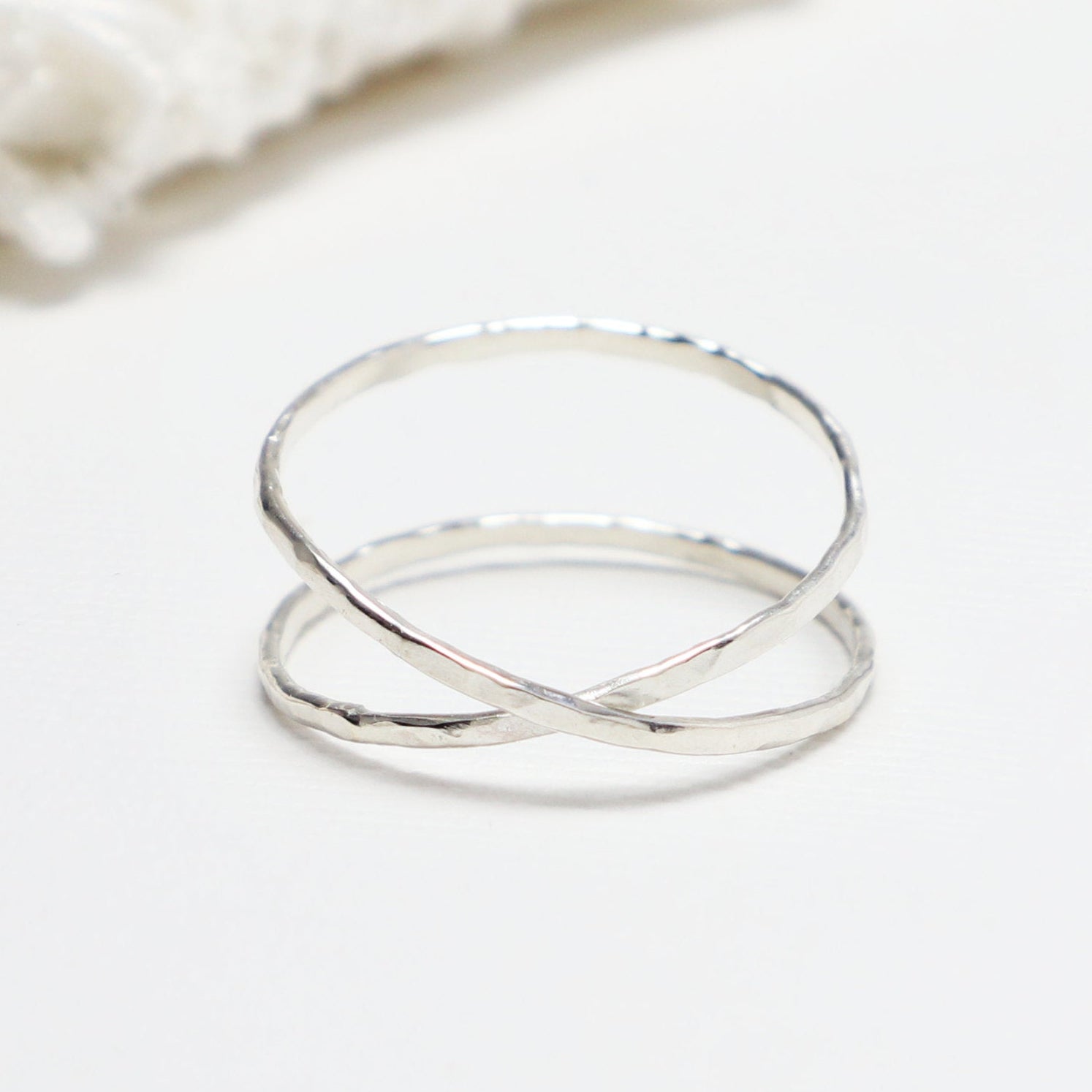 LOVEx Hammered Ring