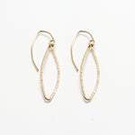 Evermore Dangle Line Hammered Earrings