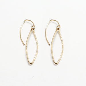 Evermore Dangle Line Hammered Earrings