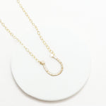 7thHeaven Line Hammered Necklace