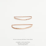 Selene Line Hammered Earrings