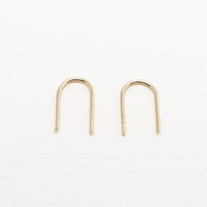 Chica Line Hammered Earrings
