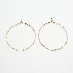 Minute Large Hammered Earrings