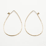 Evermore Large Line Hammered Earrings