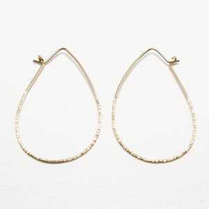 Evermore Large Line Hammered Earrings