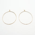 Minute Large Line Hammered Earrings