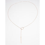 Accent Lariat Dotted Necklace