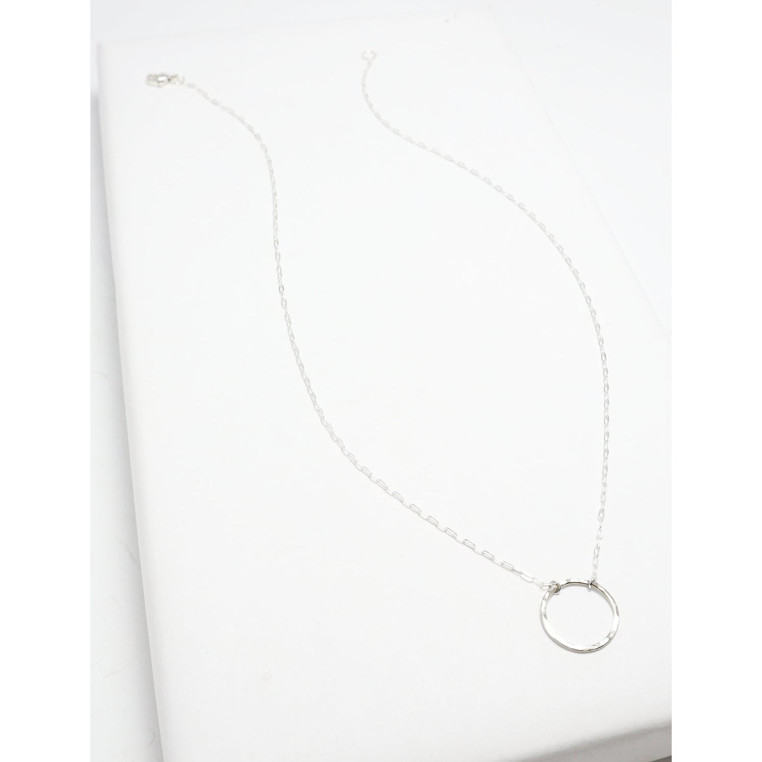 Unity Hammered Circle Necklace