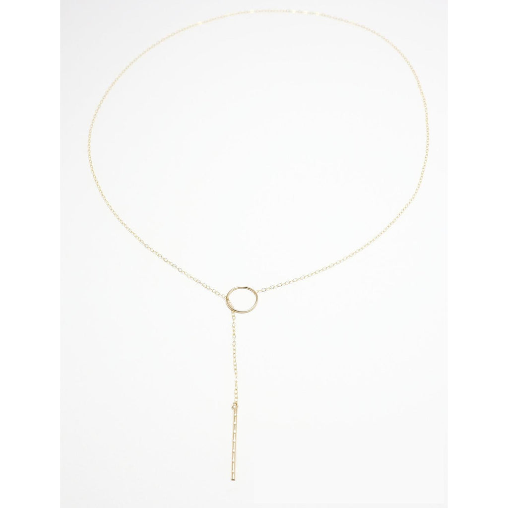 Accent Lariat Dotted Necklace