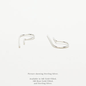 Sweet Pea Dotted P-Threader Earrings
