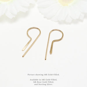 Sweet Pea Side P-Threader Earrings