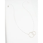 Unity Linked Large Circle Silver Necklace