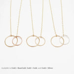 Unity Linked Large Circle Gold Necklace