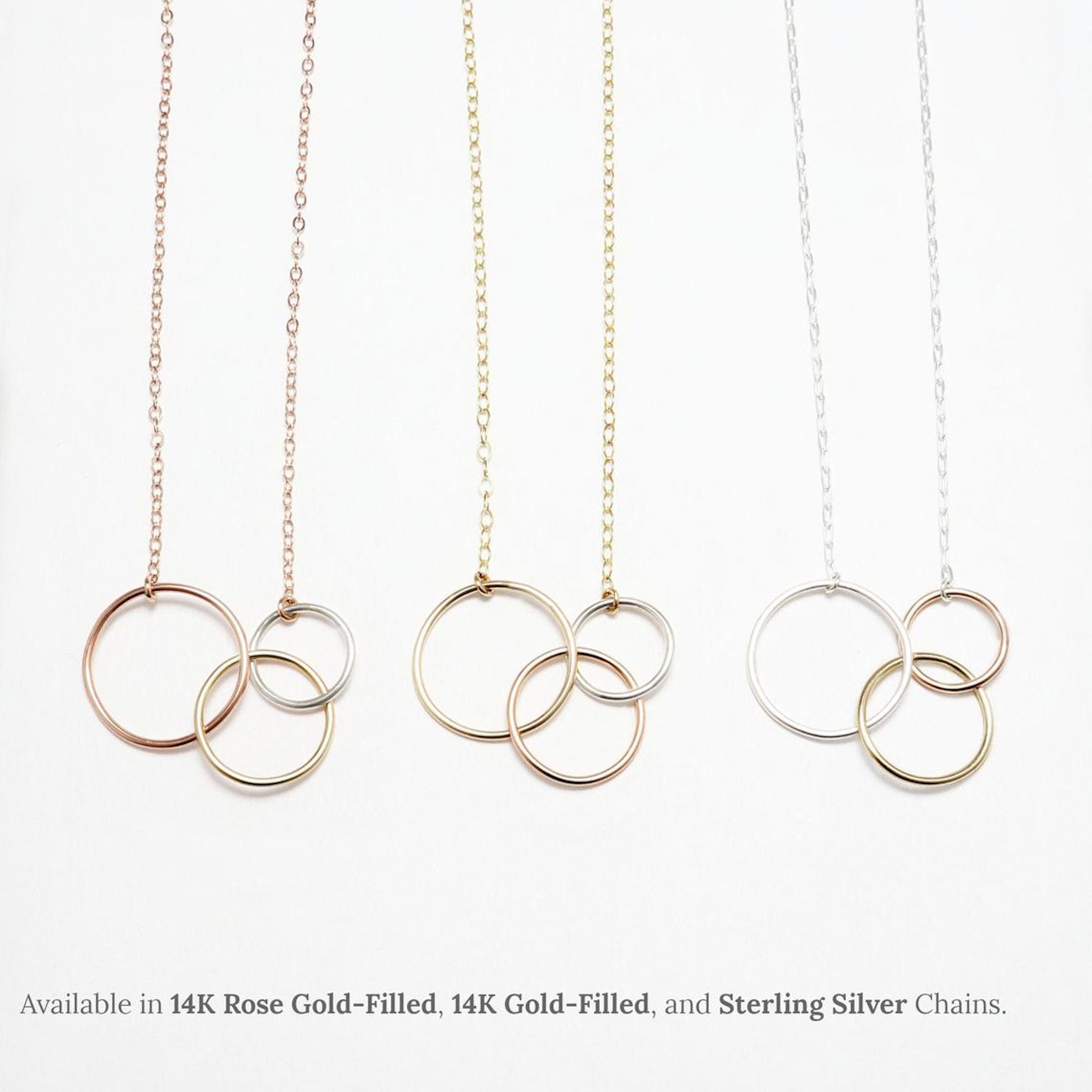 Unity Interlocking Circle Necklace No. IV