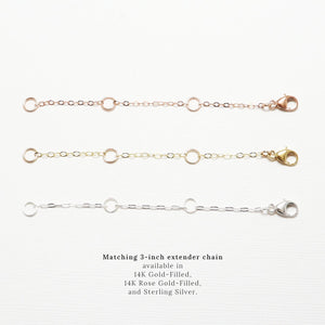 Unity Vertical Linked Circle RoseGold Necklace