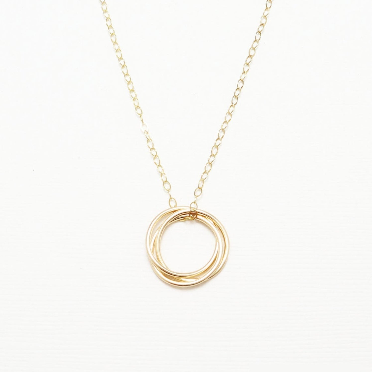 Unity Interlocking Circle Necklace