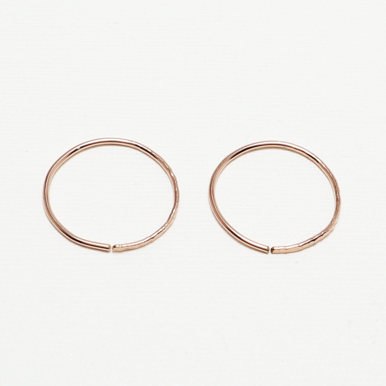 Minute Line Hammered Earrings